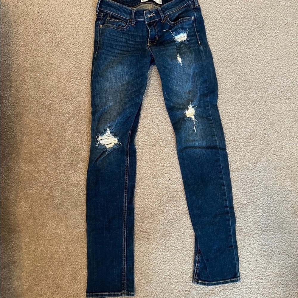 Women’s Y2K distressed Hollister skinny jeans-5L